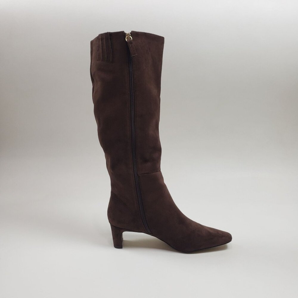 J.Crew Factory Sueded Snip-Toe Tall Boots Women's Size 9M Dark Walnut - Picture 11 of 16